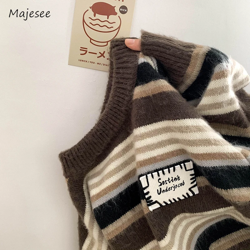 

Striped Sweaters Men Winter Warm Fashion Anti-pilling Daily College British Style Temperament Soft Windproof Handsome Classic