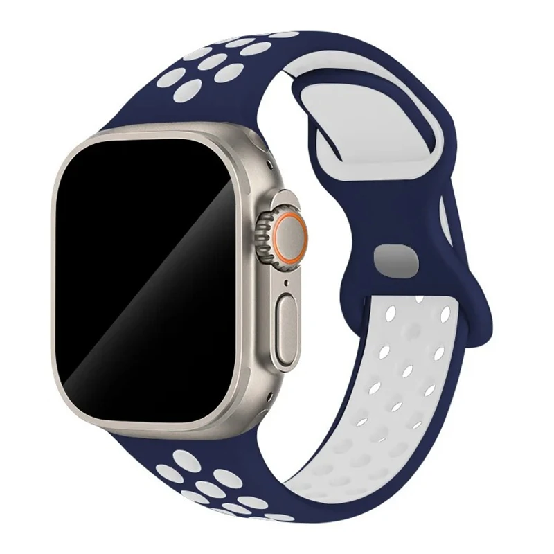 Sportarmband für Apple Watch Band 44 mm 45 mm 46 mm 49 mm/38 mm 40 41 mm Farbige Partikel Gummiband IWatch Ultra 11 10 9 8 7 6 5 SE