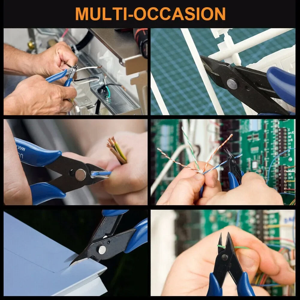 1 Stück Universalzange Multifunktionswerkzeug Elektrische Kabelschneider Seitenschneider Edelstahl-Abisolierzange – Detail 3