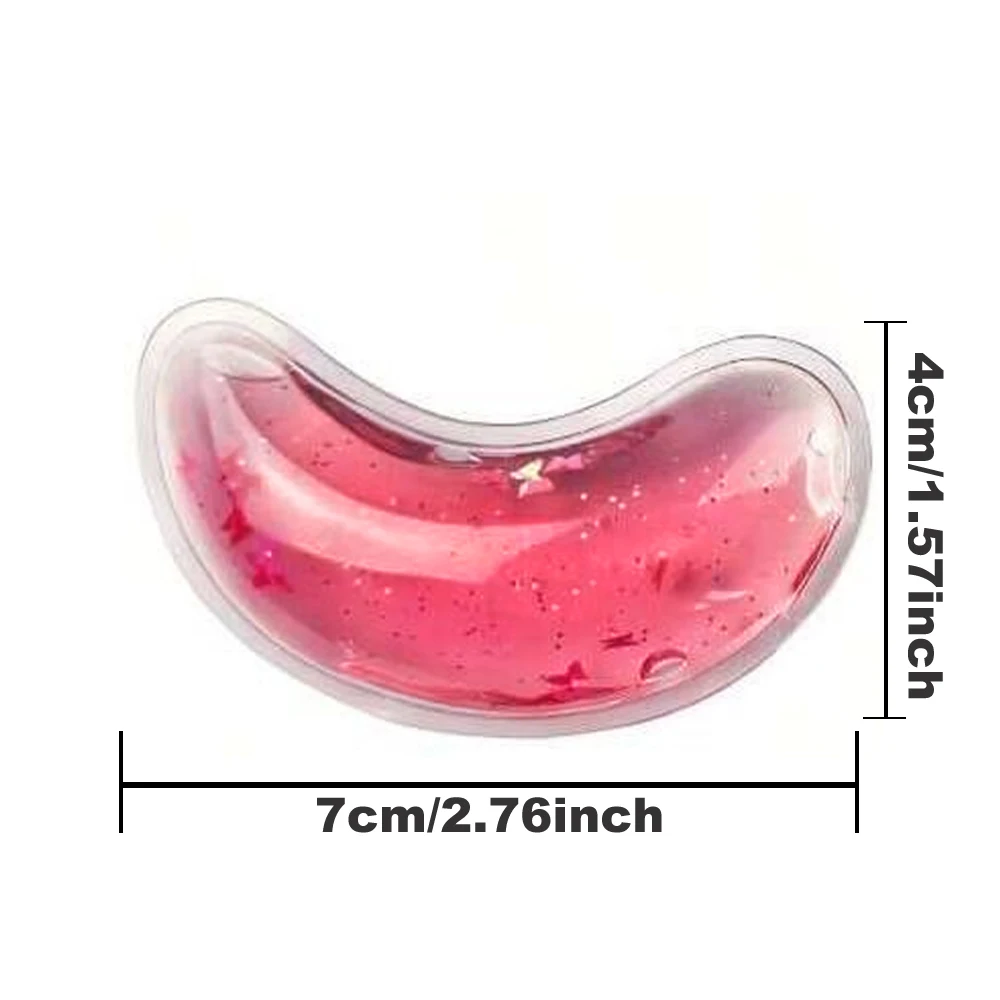 Almofada para os olhos com compressa quente e fria, gel de gelo reutilizável, gel refrescante, almofada para os olhos, inchaço de tensão ocular, círcu