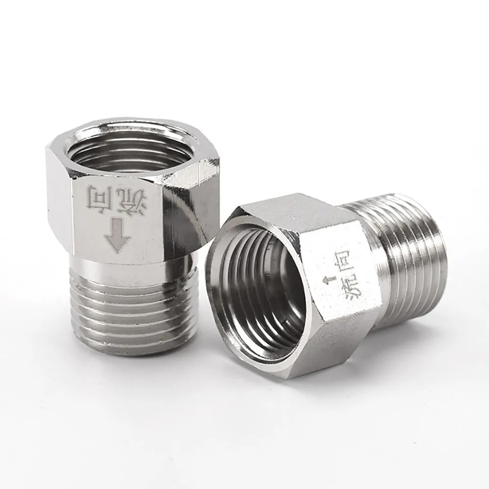 Male Female Thread Brass Check Valve 1/2" 3/4" 1 BSP One Way Non-return Valve For Water Tank Water Heater Toilet Water Pipe