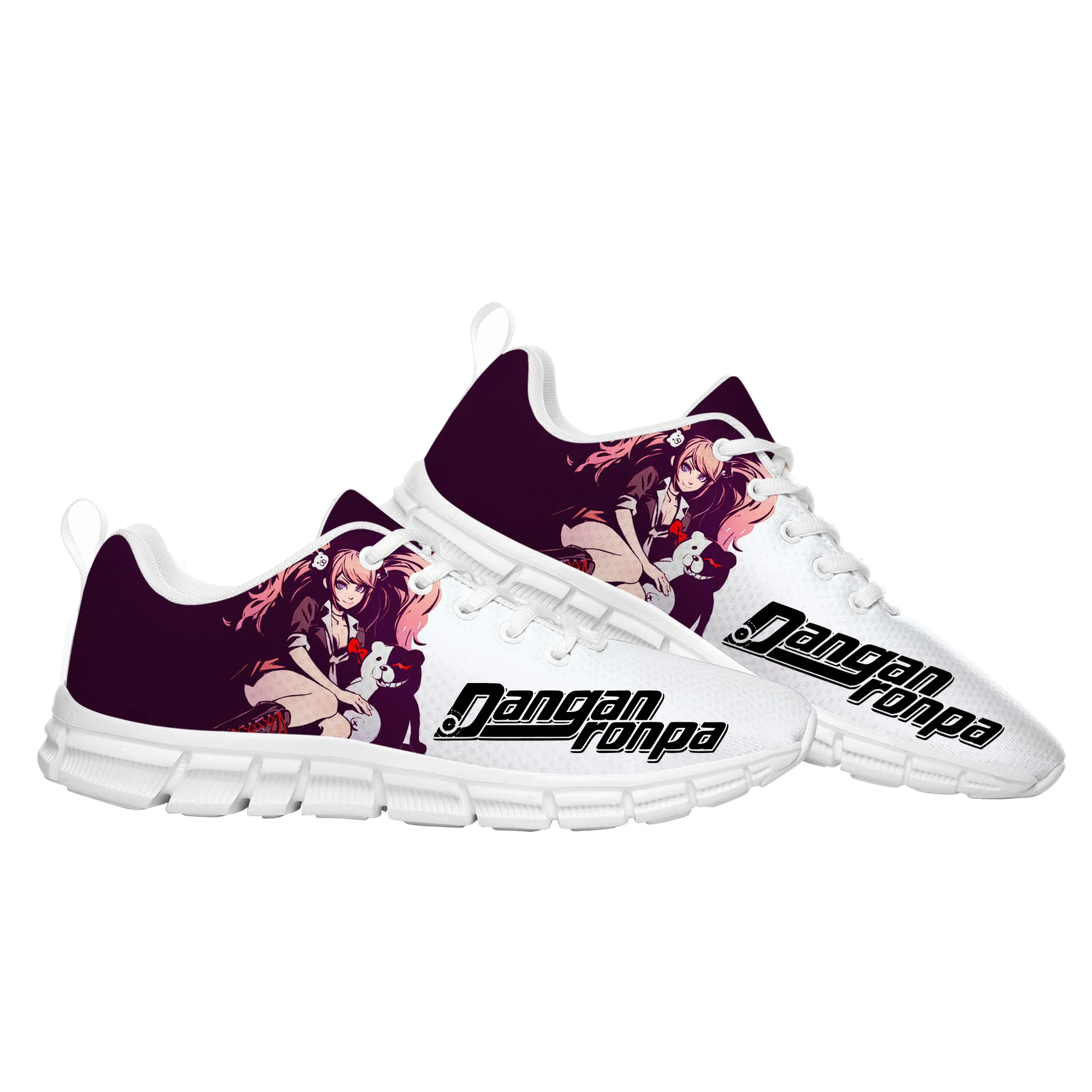 Cartoon Game Danganronpa Junko Enoshima Sports Shoes High Quality Mens Womens Children Sneaker Tailor Made Couple Built Shoes