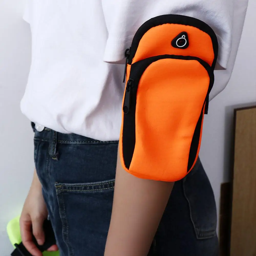 Outdoor Sports Fitness Arm Bag Protection Mobile Phone Arm Bag with Bandage Stability Large Capacity Mobile Phone Arm Bag