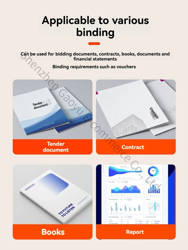 BY500 Hot Melt Binding Machine Small Commercial Office Document Contract Information Packaging  A4 Envelope Tender Hot Book
