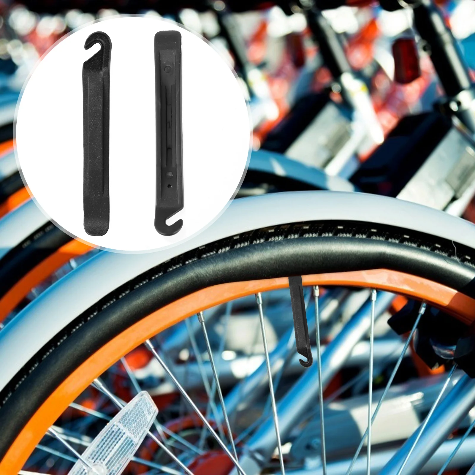 60 قطعة أداة إصلاح إطارات الدراجات عالية القوة PP رافعة تغيير لرحلات ركوب الدراجات في الهواء الطلق حل استبدال الإطارات السريعة