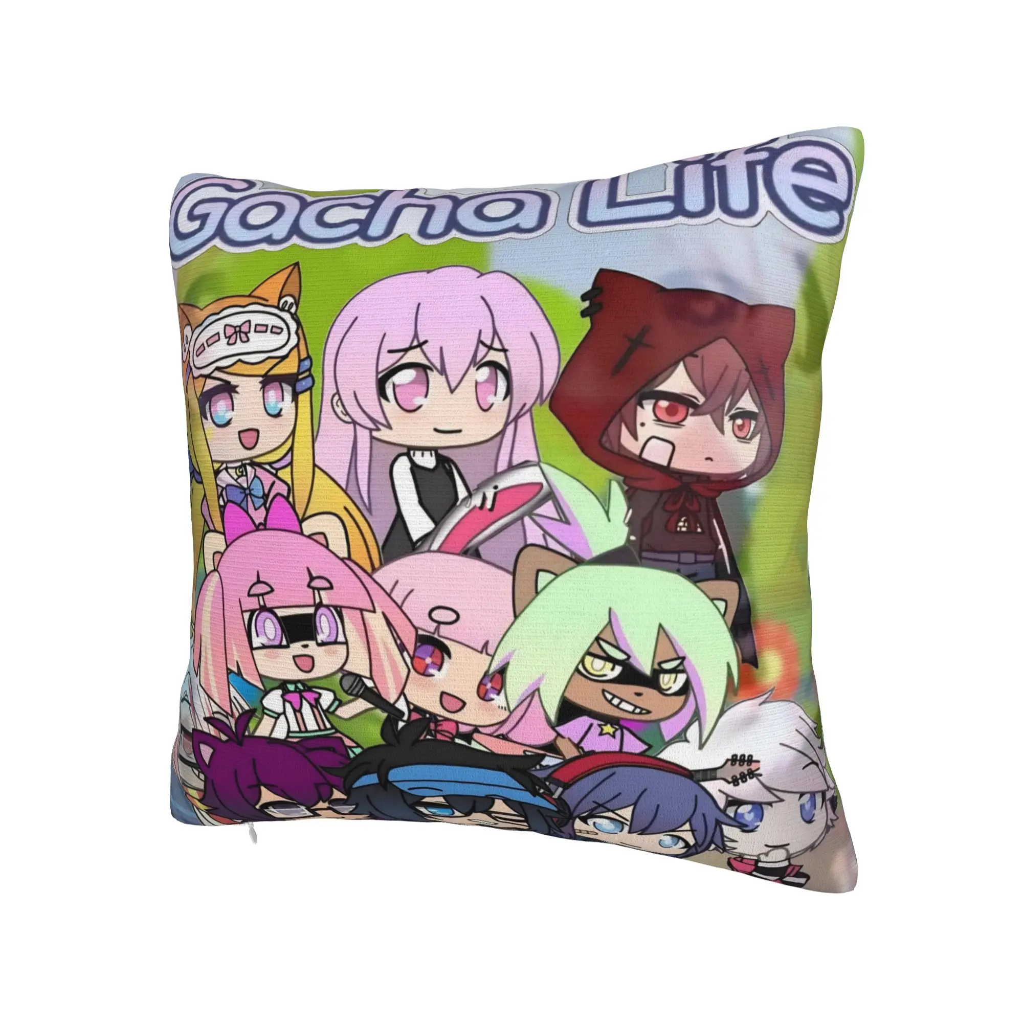 Decorative Pillow Cover Gacha Life Cartoon Stuff Sofa  Pillow Case Cover Square Multi-Size