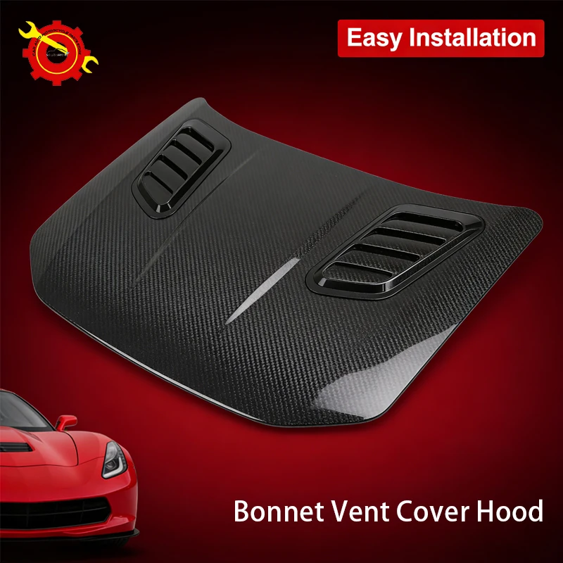 

1Pair Universal Front Engine Air Flow Intake Turbo Bonnet Vent Cover For Audi VW Hyundai Fast Flow Vent Decorative Accessory