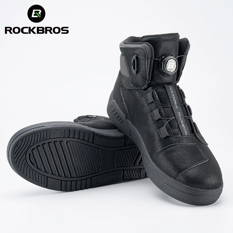 ROCKBROS Cycling Shoes Men Women Flat Boots Bike Motorcycle Shoes MTB Road Bike Casual Sports Footwear Hiking Bicycle Sneakers