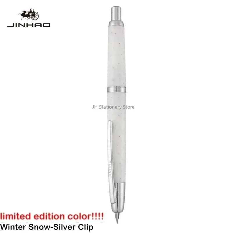 

JINHAO 20 Resin Press Fountain Pen Retractable EF F Nib WIth Clip Converter Ink Pen Lighter Than A10 JINHAO 10 Supplies