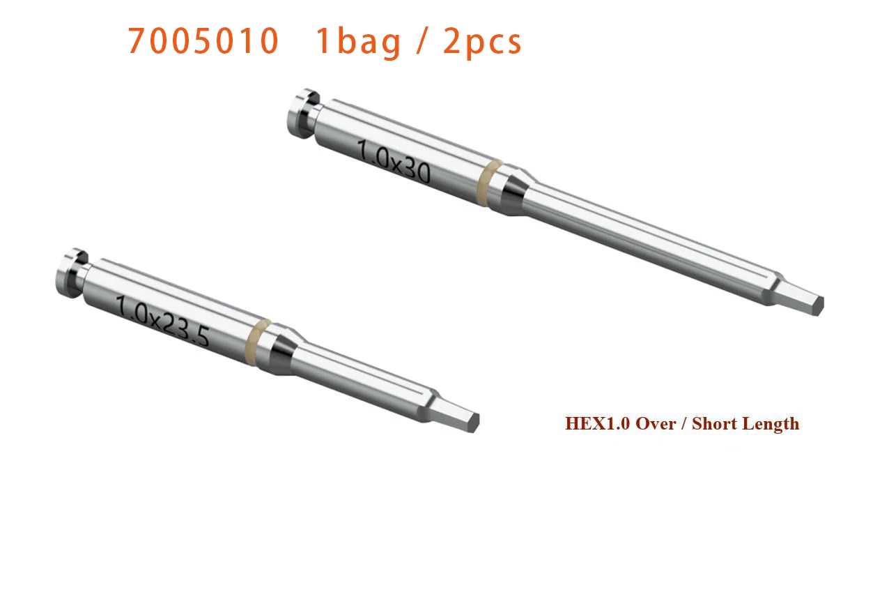Universal 2PcsDental Autoclavable Dental Implant Screwdriver Machine Long Short Hex Driver for Prosthetic Restoration Instrument