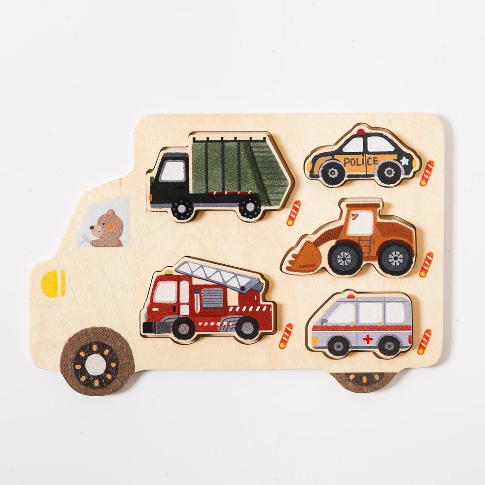 Baby Montessori Puzzles Spielzeug Holz Geometrie Puzzle Spielzeug Tier Auto Form Puzzle Bord Passenden Spiele Pädagogisches Lernen Spielzeug – Detail 26