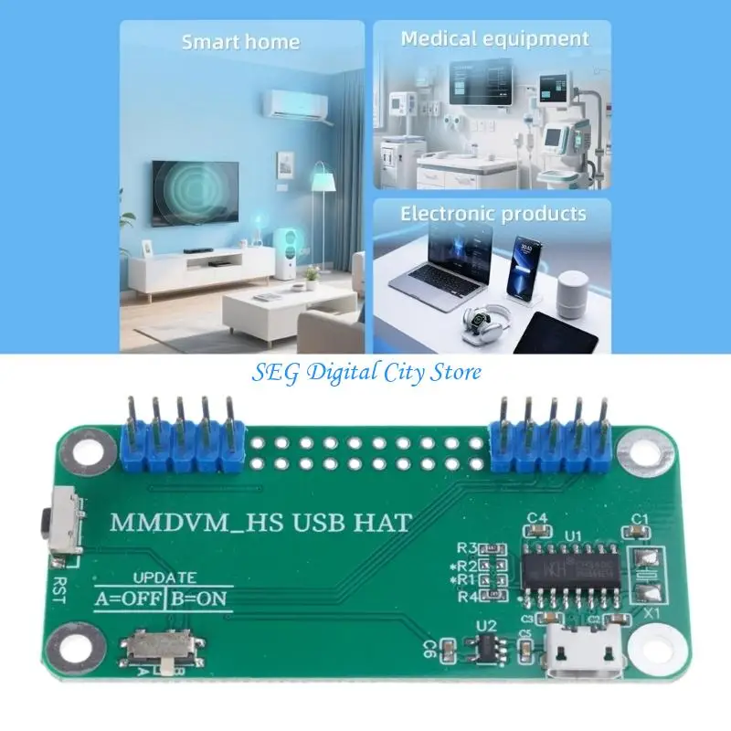 U75B Microed USB Power HAT Board MMDVM Hotspot Module for Digital Radio Hotspot with DSTAR Compatibility