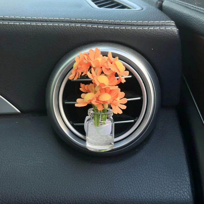 

Star Sky Flower Car Air Vent Freshener Creative Small Fresh Floral Auto Air Outlet Decoration Aromatherapy Clip Perfume Bottle