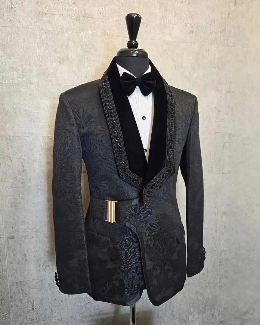 Costume de mariage pour hommes, 2 pièces, coupe cintrée, sur mesure, pour marié, Occasions formelles, taille personnalisée, nouvelle mode