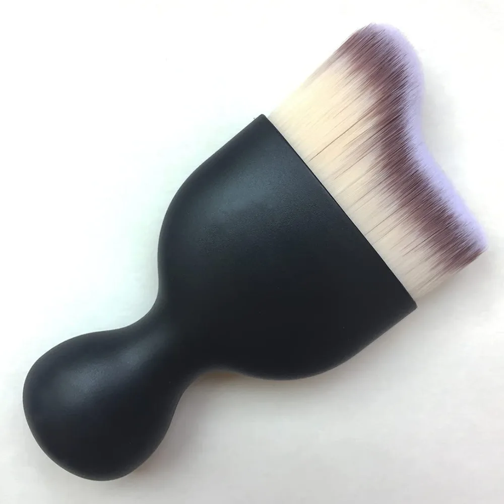 Terbaik - Kuas Rias Kosmetik Multifungsi untuk Bedak Tabur, Riasan Alas Bedak, Alas Bedak Cair, Atasan Bentuk S, Putih - Diskon Besar.