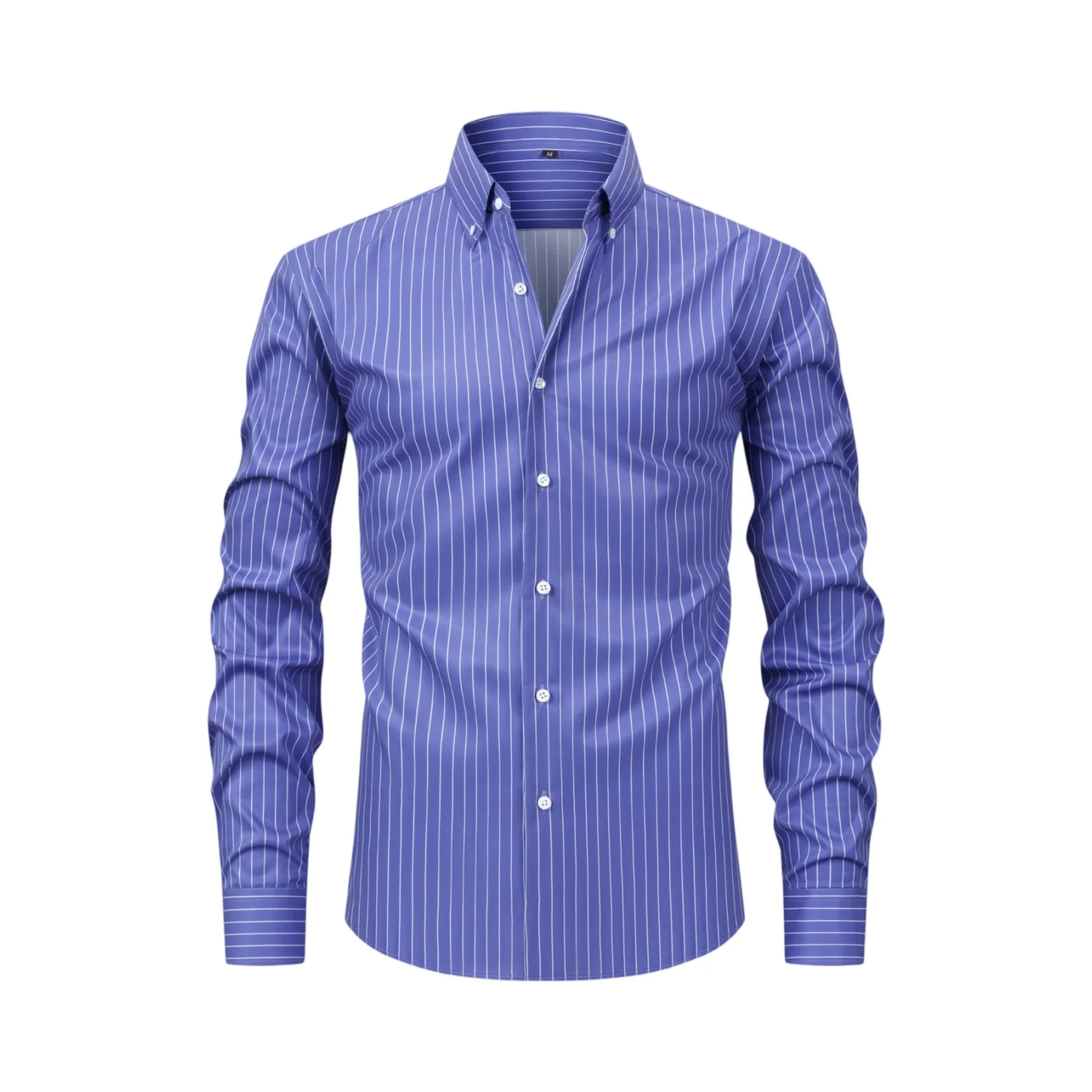 

Полосатая рубашка с лацканами и принтом, однобортная рубашка с длинными рукавами, повседневная модная рубашка, весенне-осенняя мужская рубашка