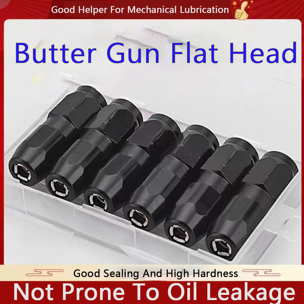 

2 Pieces Of Explosion-Proof Butter Gun Nozzle Flat Head Butter Gun Accessories Made Of Carbon Steel For Mechanical Processing