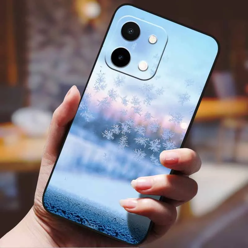 Landscape phone case For Vivo Y28 4G Y28 5G Y28s Cover Case Slim Soft TPU Silicone Bumper Shell On Vivo V2352 V2315 Phone Coques