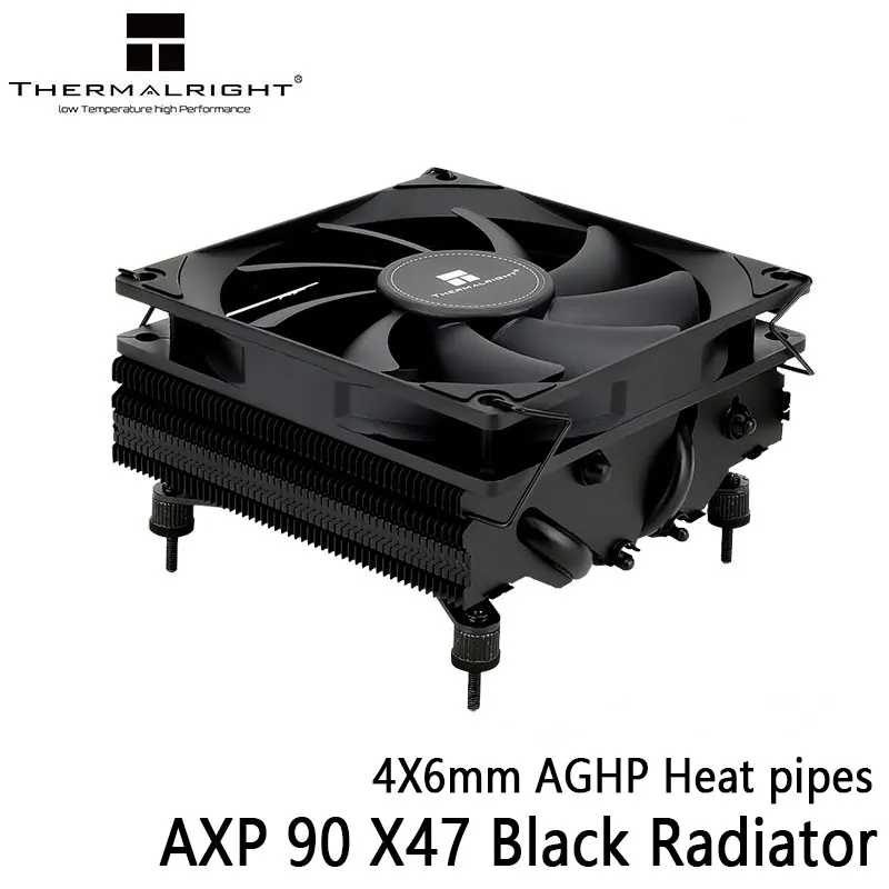 

Thermalright AXP90-X47 Low Profile CPU Air Cooler with Quite 90mm PWM Fan 4 Heat Pipes radiator for AMD AM4 Intel LGA 115X 1200