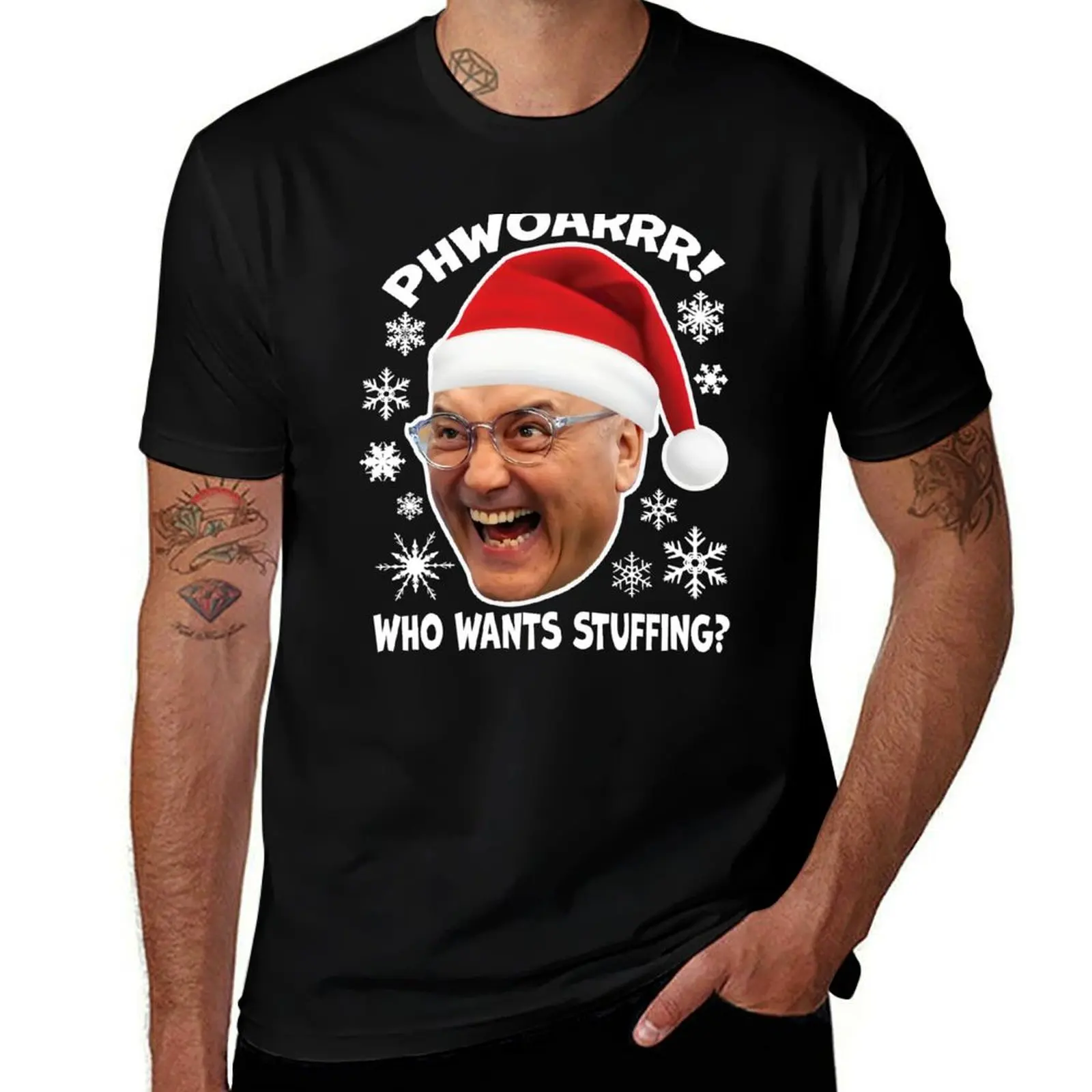 Phwoar! Who Wants Stuffing? T-Shirt Simple Casual Short Sleeve Cotton T-Shirt