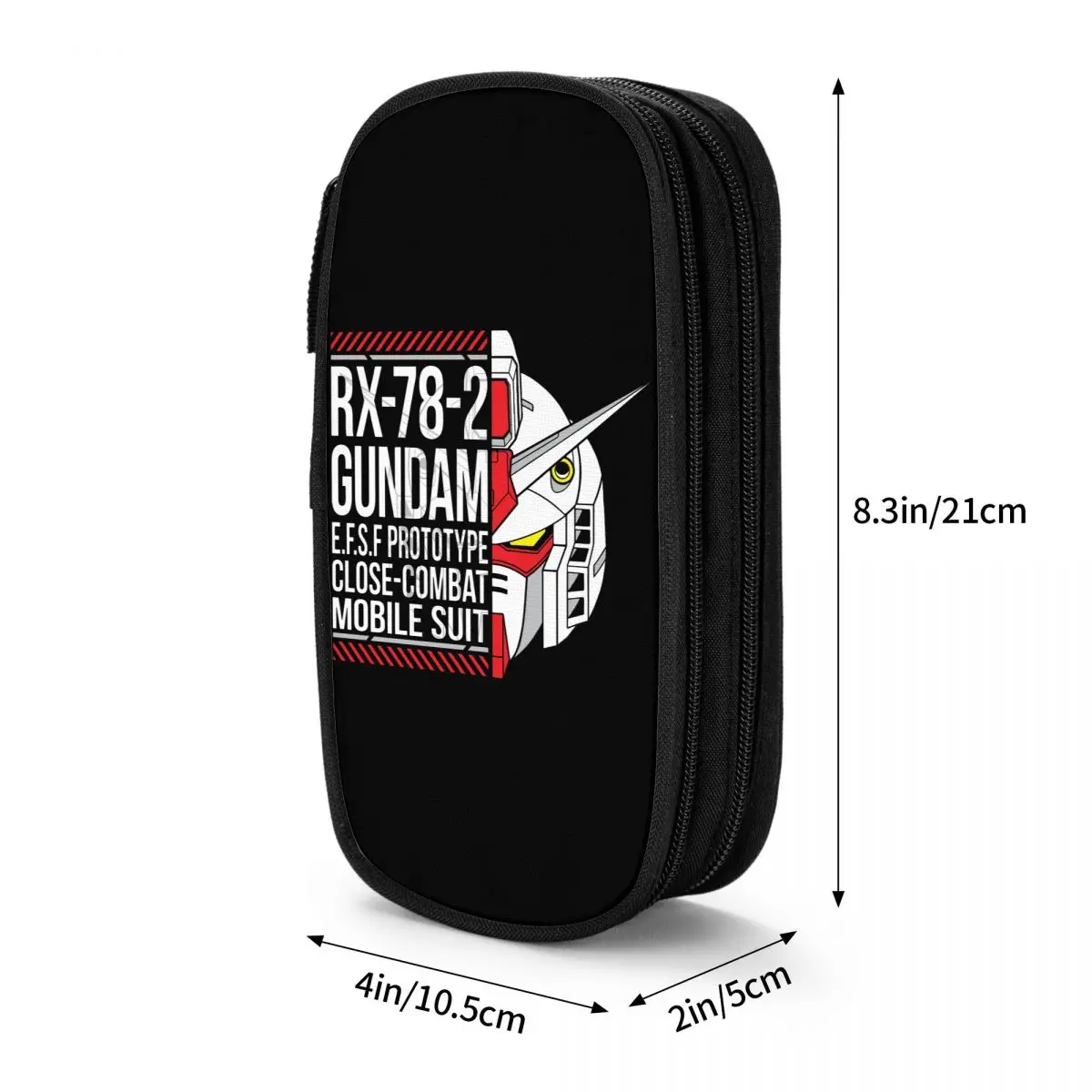 RX-78-2 건담 모바일 슈트 연필 케이스 공상 과학 애니메이션 거대한 로봇 연필 케이스 학생 가방용 펜 학생 학교 문구