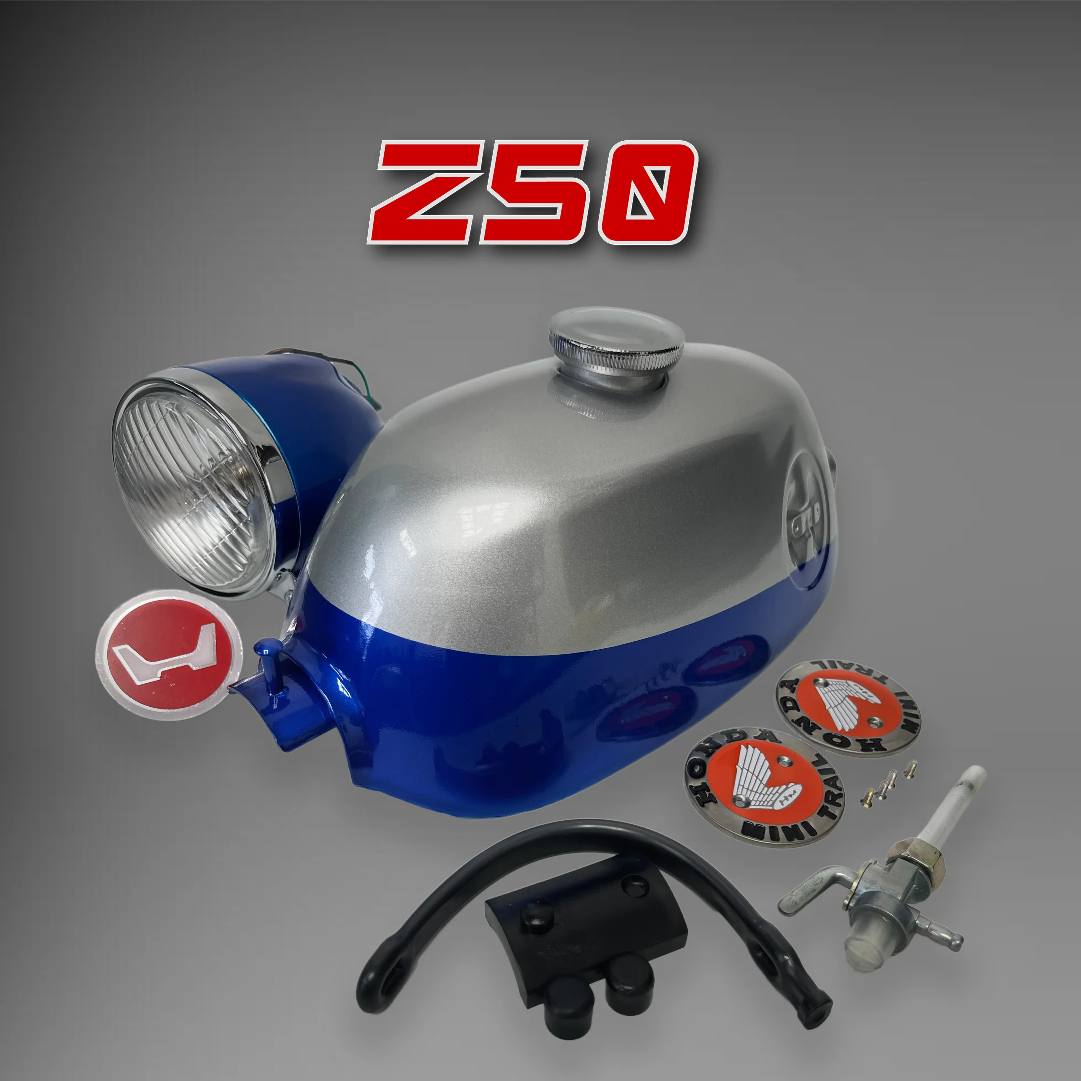 

Monkey Z50 Oil Tank Headlight Kit Fuel Box Headlight Set for Z50 K0 K1 1967-1970