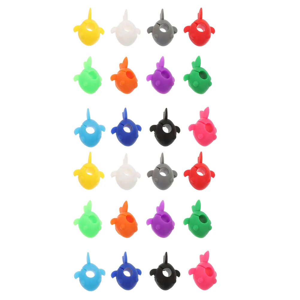 

24pcs Glass Charms High Quality Silicone Markers Odorless Gentle Non Slip Shockproof Thermal Insulation Reusable