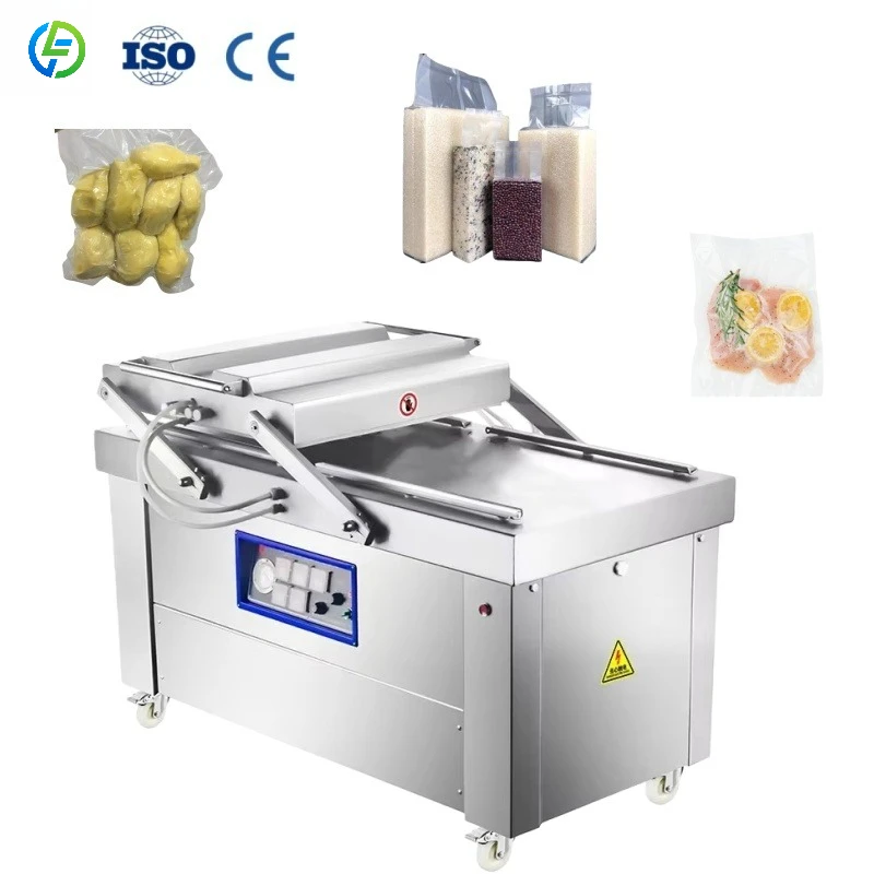 

Автоматическая машина для упаковки мясных продуктов и морепродуктов с двойной камерой под заказ