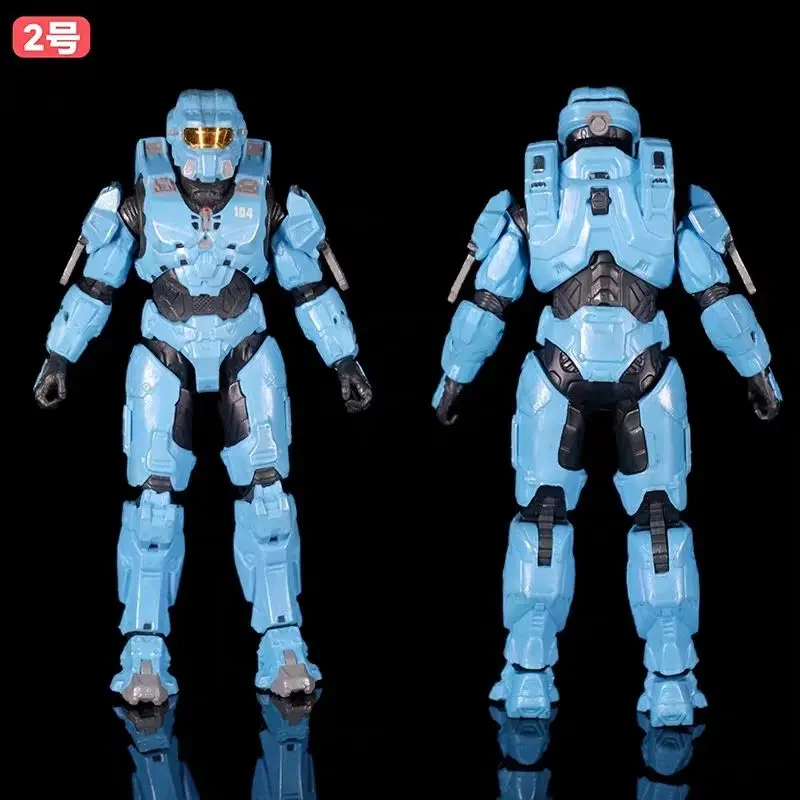 New Game Halo Master Chief 18cm Articulated Action Figure Spartan Armor Color Soldier Model  Collection  Gift For Game Fans view 3