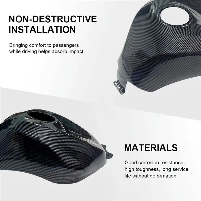 Classy-Motorcycle Fuel Tank Cap Cover Trim For Kawasaki ZX-6R ZX-636 2009-2019 Accessories Carbon Fiber