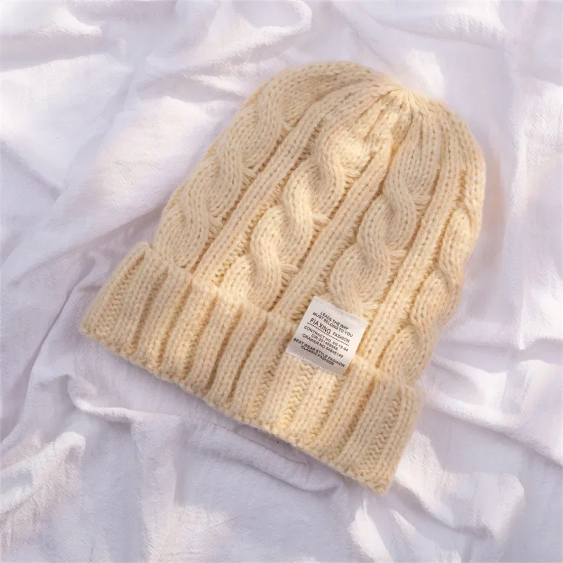 

Slouchy Ribbed Knit Beanie Stretchy Unisex Winter Hat Soft Thermal Couple Cap for Cold Weather