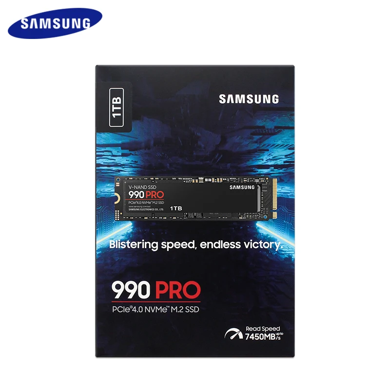 Imagem -03 - Samsung-disco de Estado Sólido Interno Disco Rígido para Computador Desktop m2 2280 Pcie Gen 4.0x4 Nvme 2.0 990 Pro Ssd 1tb 2tb