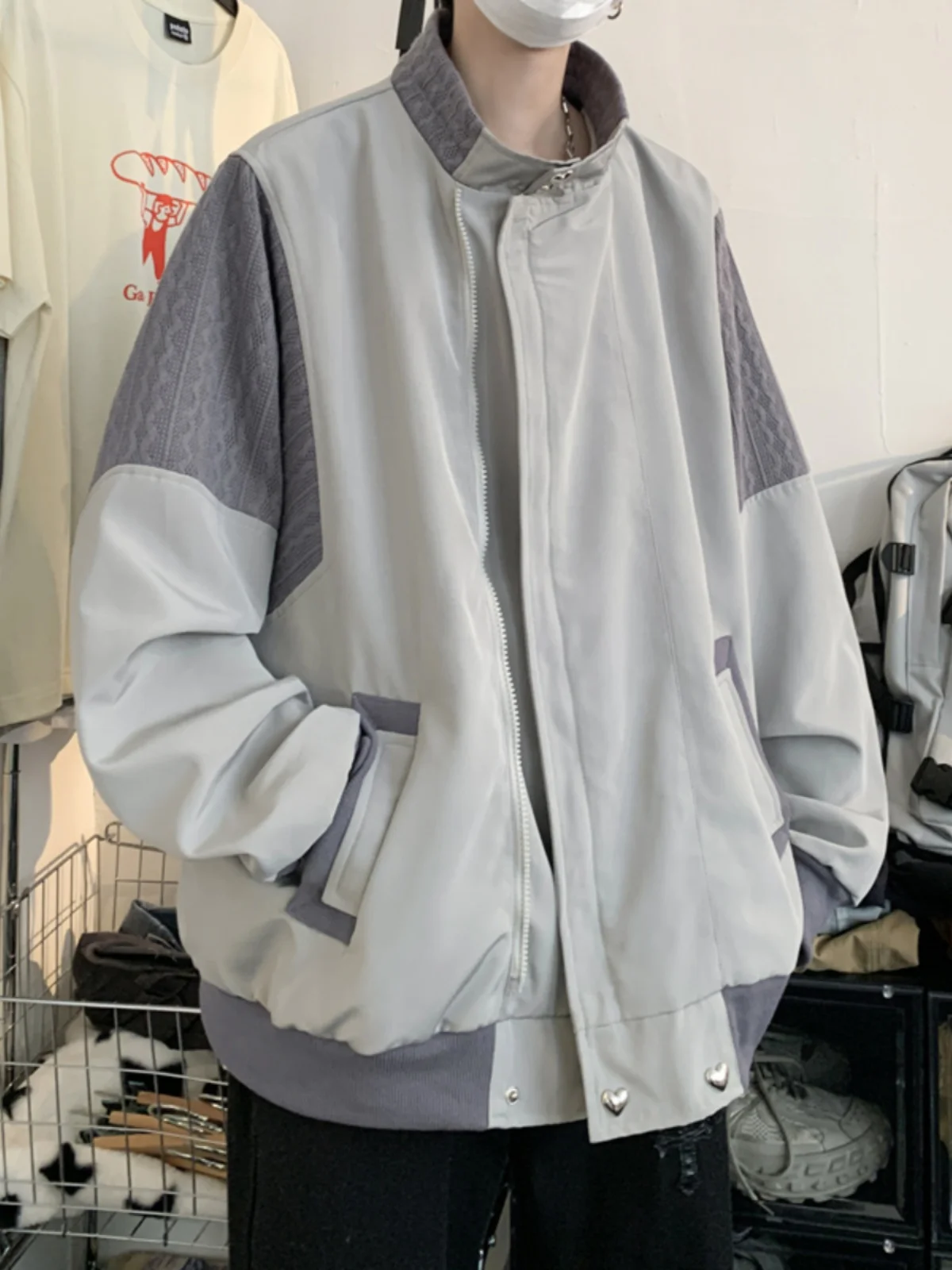 

Мужская демисезонная куртка Flight Jaet с воротником-стойкой, утепленная, в стиле Cleanfit, с вязаными вставками, для повседневной носки...