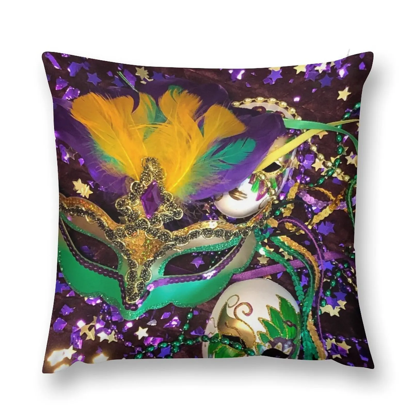 Mardi Gras Carnival V Throw Pillow Anime Decorative Sofa Cushions luxury throw pillow covers pillow