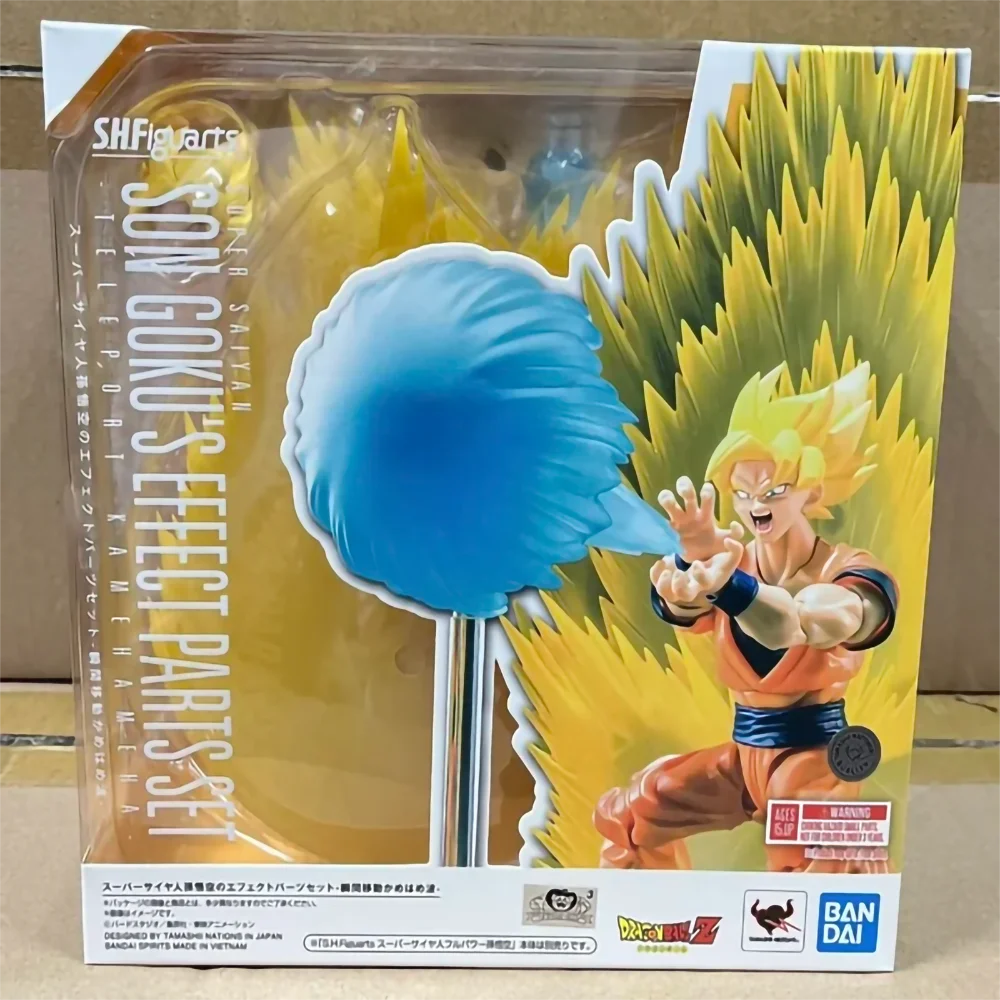 In Stock Bandai Shfiguarts Dragon Ball Z Son Goku's Effect Parts Set Teleport Kamehamehaaction Figure Anime Genuine Model Toy