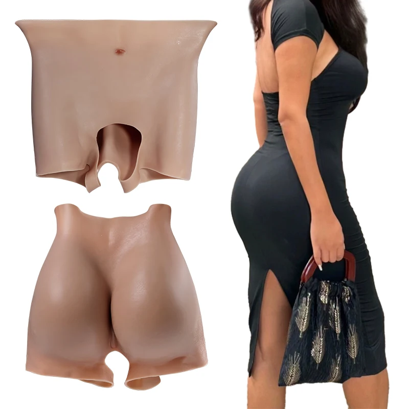 Fake Silicone Big Hips And Buttocks Enhancing Padded Pants High Waist Sexy Ass Pads Realistic Butt Shapers for African Women