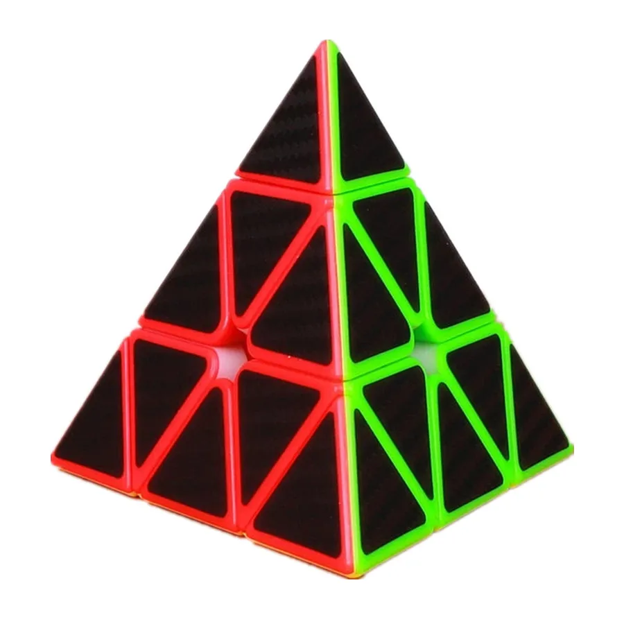 Moyu Carbon Fiber Pyramid Speed Cubes Professional Puzzle Cubes Triangle Cubo Magico Toy Birthday Christmas Gifts For Children