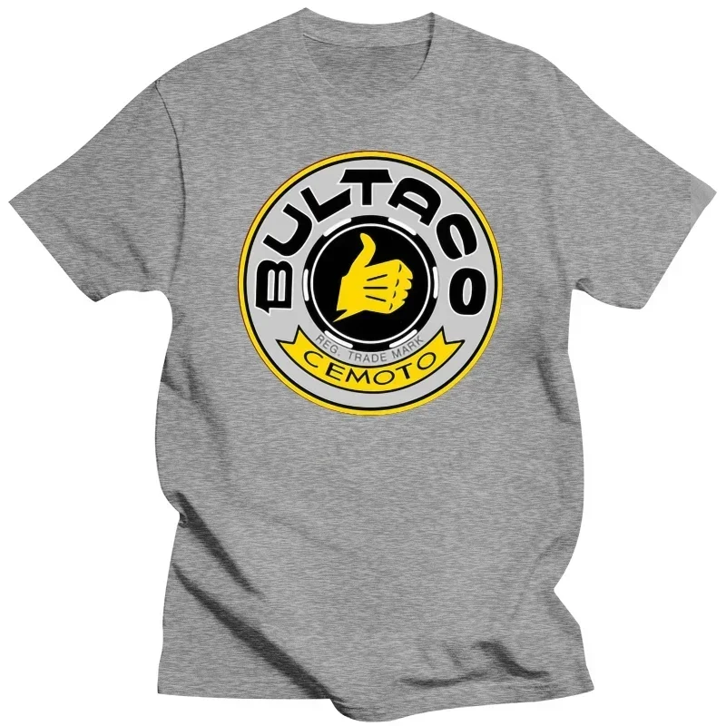 men Bultaco Pursang logo T-shirt homme Spainish motorcycle Tee Super Motor tee shirt hombre Casual Retro Bultaco Pursang T Shirt