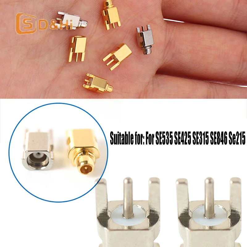 2pcs Audio Jack MMCX Connector Female SE535 SE425 SE315 SE846 Headphone Plug Consumer Electronics Speaker Terminal Accessories