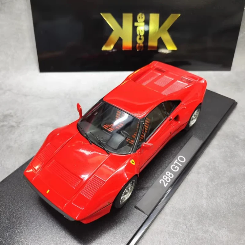 Diecast in scala 1:18 1984 288 GTO Supercar Modello da corsa in lega rossa Finito Simulazione Collezione Decorazione Regalo Giocattolo Display