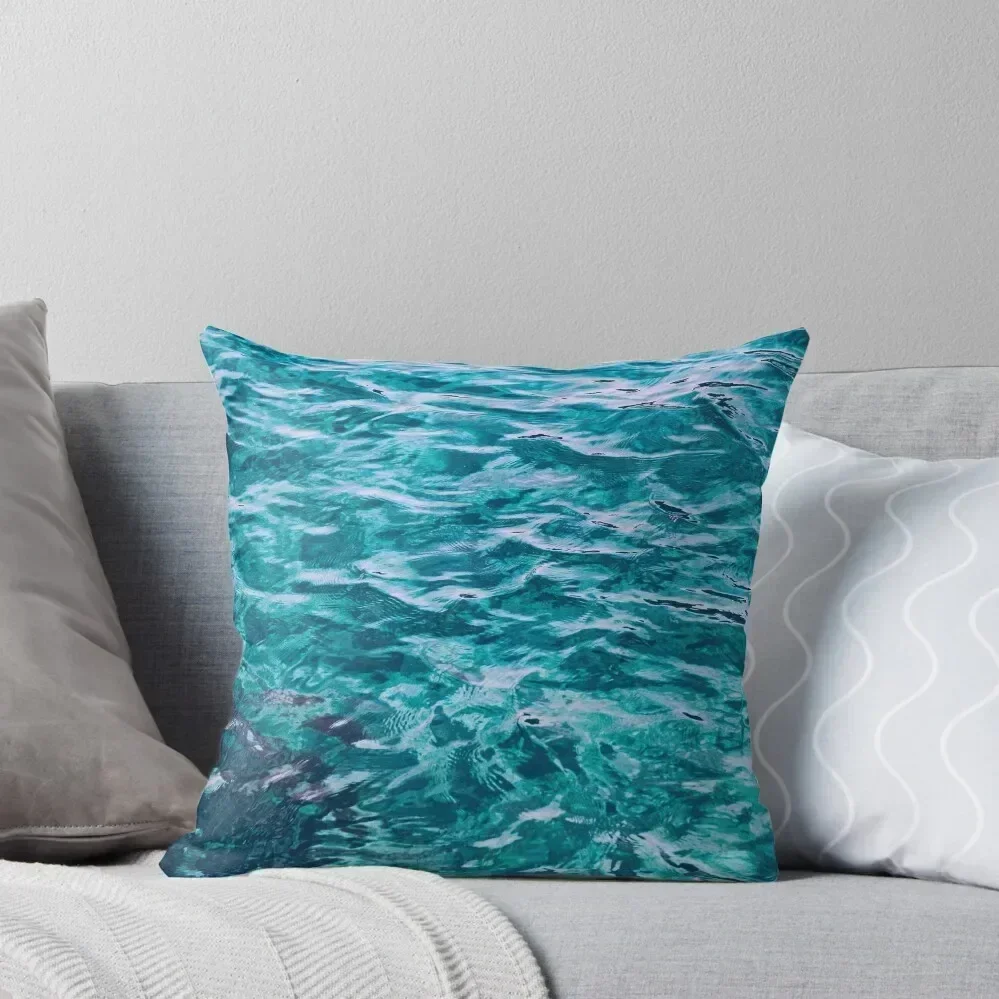 Crystal Clear Aqua Blue Ocean Water Throw Pillow Pillow Cover Sofa Cushions Cover Pillowcase pillow