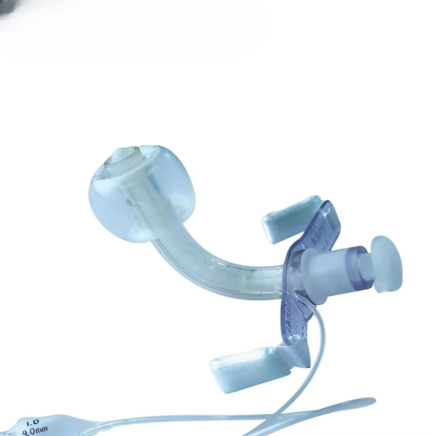 Silicone Medical Cuffed Disposable Tracheostomy Tube Size