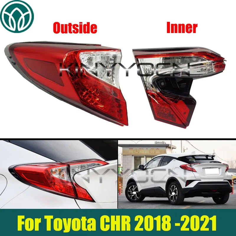 

Low Configuration Rear Bumper Tail Light Tail Lamp For Toyota CHR 2018 2019 2020 2021 Taillight Taillamp Brake Light