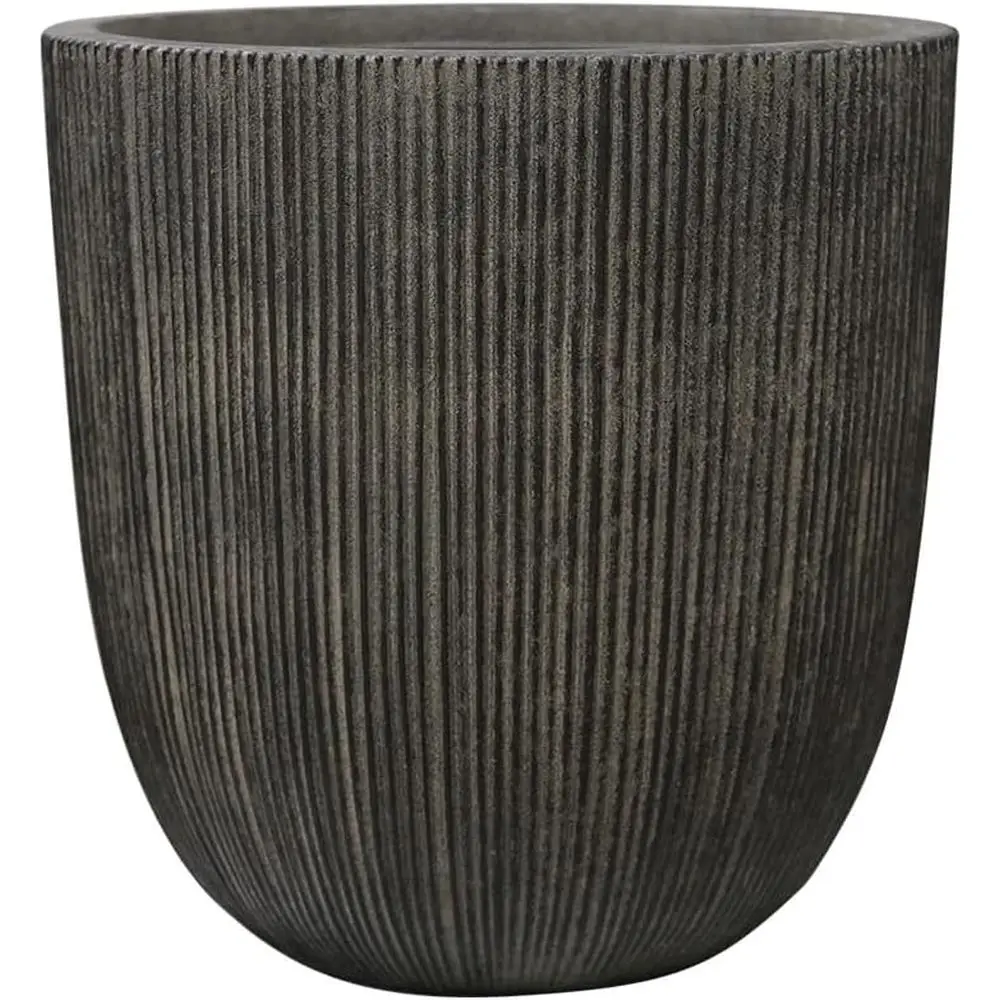 

Высокий круглый пластиковый горшок (12,4 дюйма) для использования в помещении/на улице, большие кашпо с дренажем и заглушкой, подходят для низких растений, для сада или