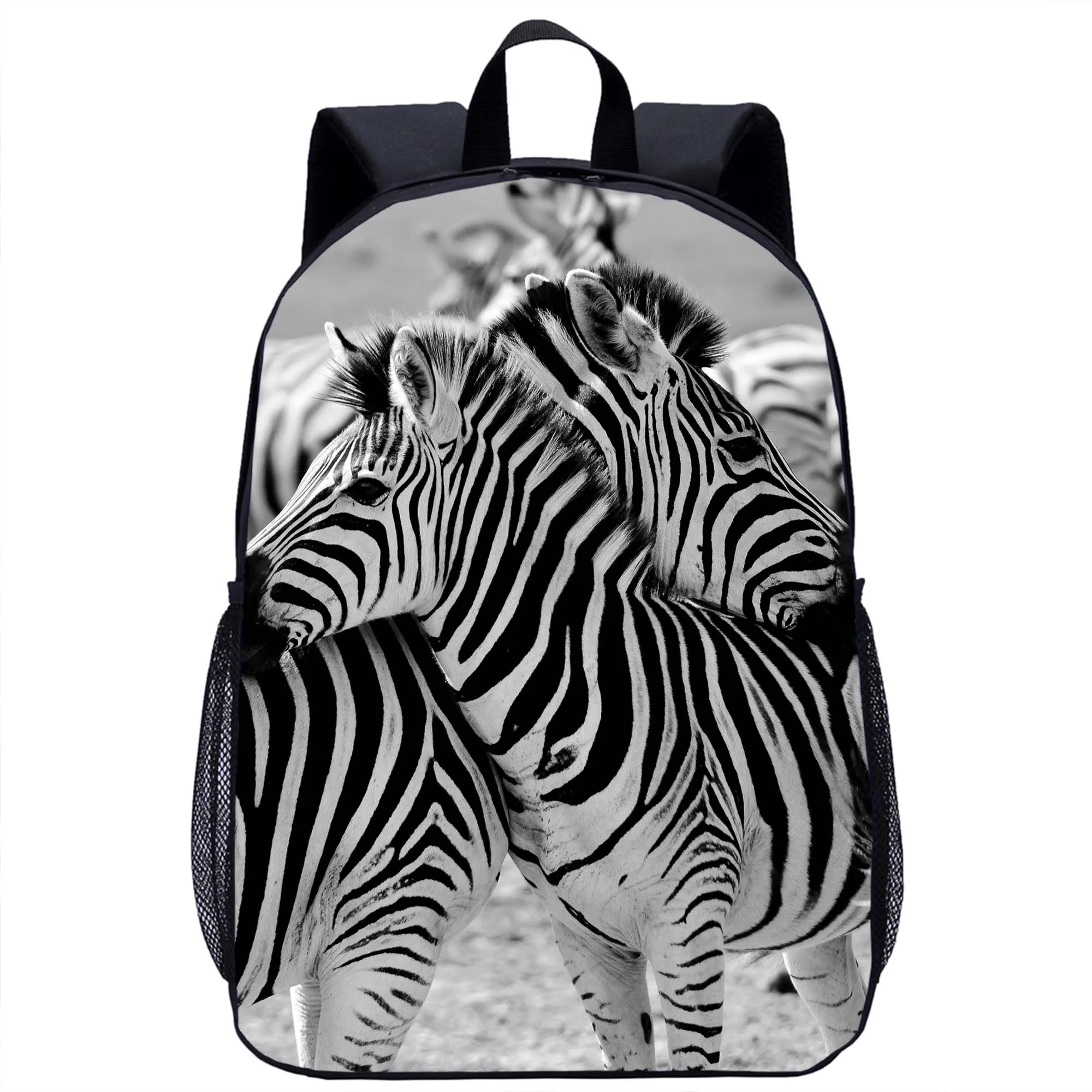 

Wildlife Zebra Backpack Children School Bag Kids Cool Animal 3D Print Travel Rucksacks Laptop Bag Boys Girls Casual Backpacks