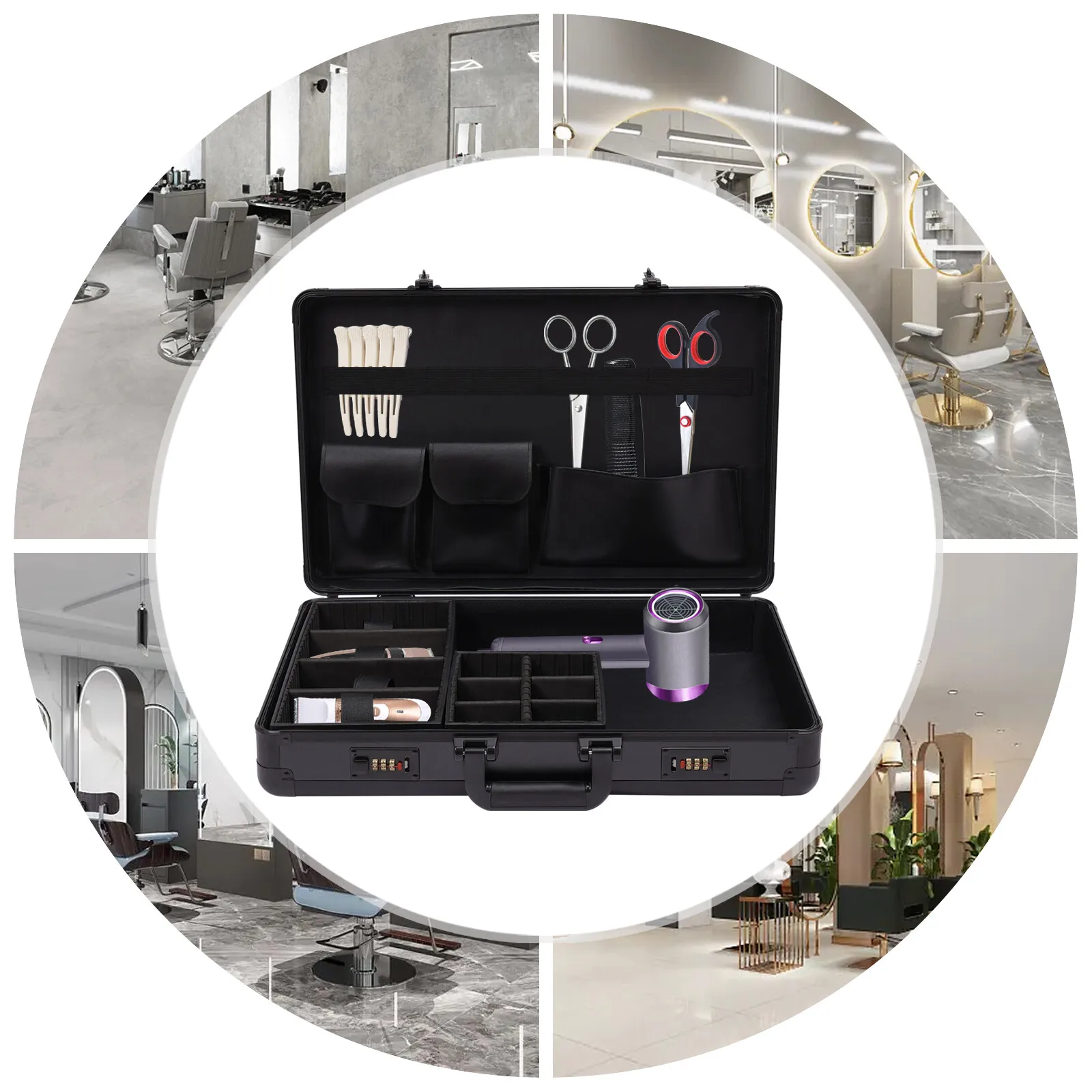 

Beauty Barber Case Fireproof Board Panel Travel Organizer for Placing Clippers