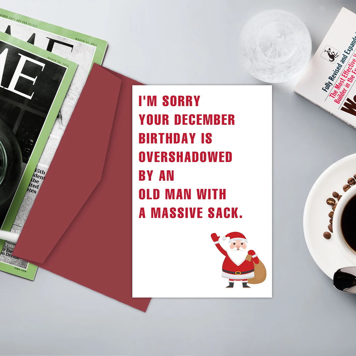 Lustige Dezember geburtstags karte für Frauen Männer, glückliche Weihnachts feiertags geburtstags karte für Freunde, lustige Weihnachts geburtstags geschenk karten – Detail 9