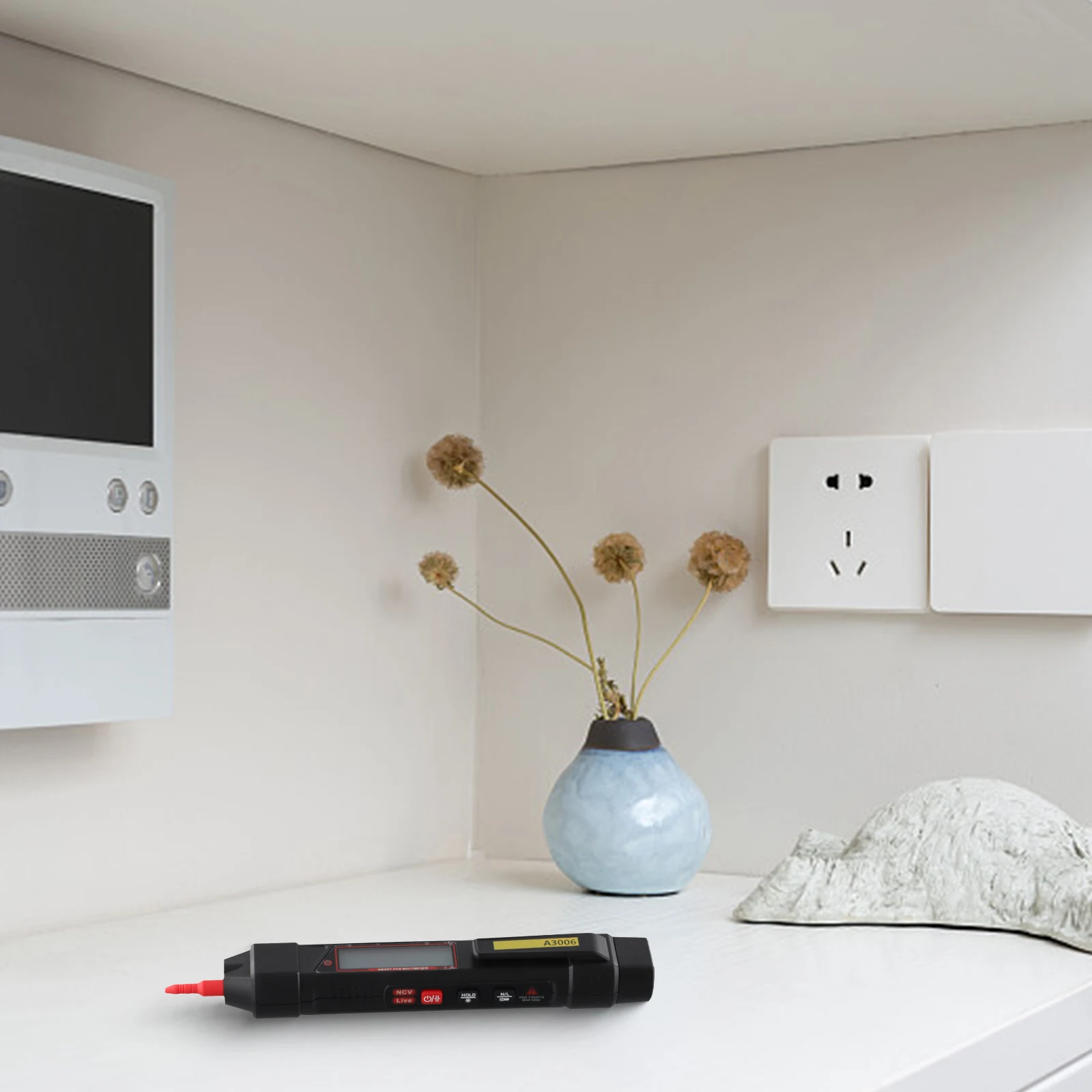 Pen Multimeter With Test Leads 2In1 Pen Test Multimeter A3006 Multi-function Digital High-precision Tester AC Voltage Test Kit