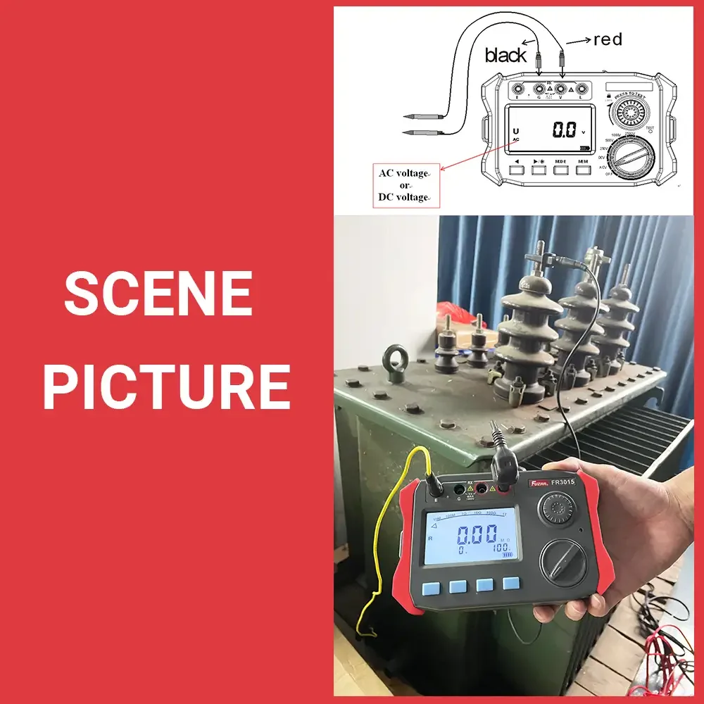 FR3015 FR3015E Megohmmeter Insulation Resistance Meter 2500V Handheld High AC DC Voltage Megameter Polarization Index Tester