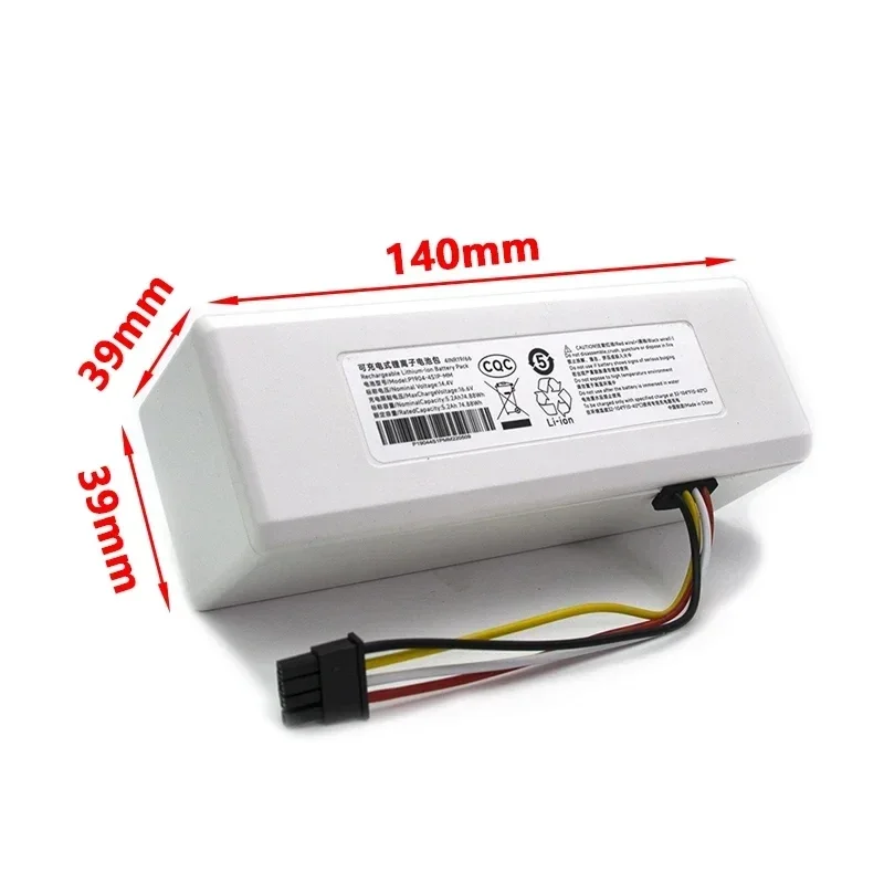 14.4V 12800Mah P1904-4S1P-MM Batterij Voor Xiaomi Mijia 1c Stytj01zhm Robot Stofzuiger Accessoires Onderdelen Origineel